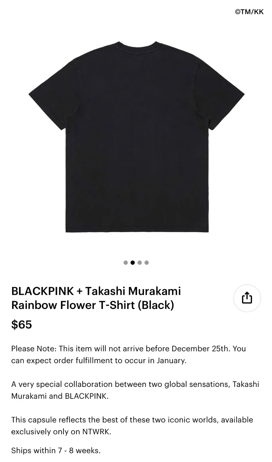 FloweBLACKPINK × 村上隆　Tシャツ