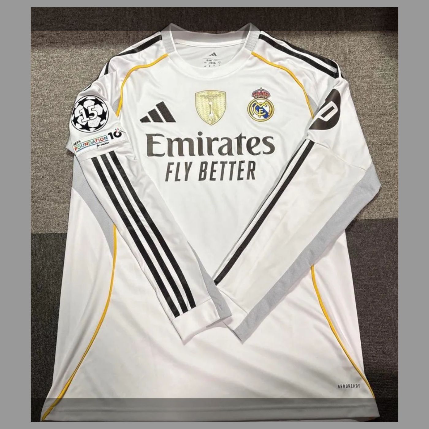 レアルマドリード 24/25 #5 ベリンガム 長袖 UEFA スーパーカップ レアルマドリード 24/25 #5 ベリンガム 長袖 UEFA スーパーカップ