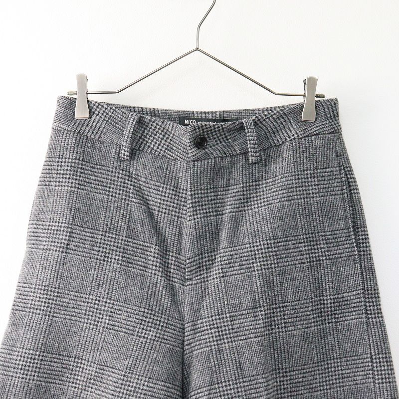 ニコルソンアンドニコルソン チェックウールパンツ