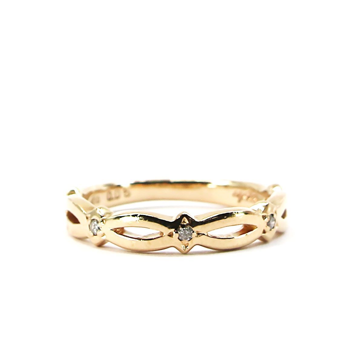 アガット agete ダイヤモンド 0.05ct K10 K10ダイヤモンドネックレス