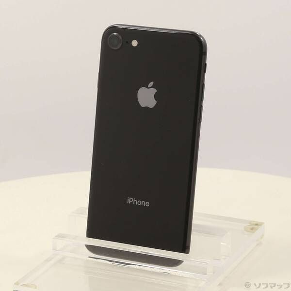 〔中古品〕iPhone8 64GB スペースグレイ NQ782J／A SIMフリー【258】