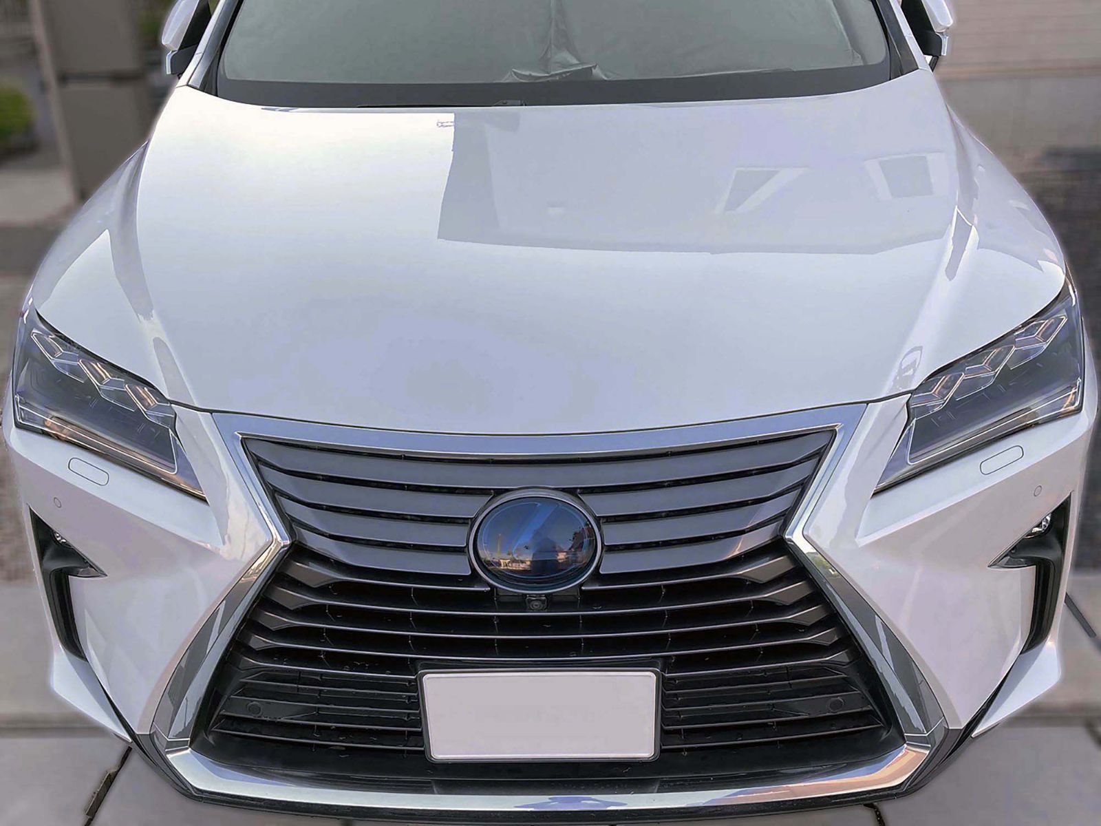 Tint+カット済み エンブレム スモークフィルム レクサスRX 20系(スモーク20％ 前後セット) RX200t/RX350/RX450h AGL20W/GGL20W/GYL20W型