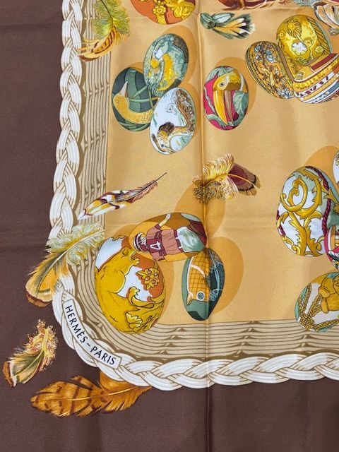 HERMES エルメス カレ90 エルメスの雛たち Couvee d'Herme