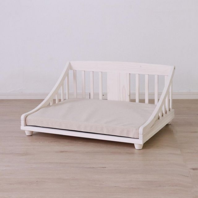 後藤家具物産 マットレス付きペットベッド PB-TI-M-WH ホワイト Mサイズ ペット家具 寝具 ソファー