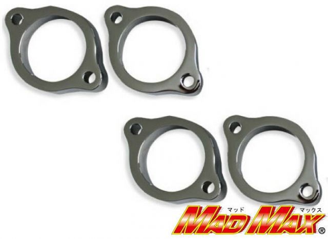 【ポスト便無料可】マッドマックス カワサキ ゼファー400/χ/Z400FX メッキマフラーフランジセット (1台分) (MM10-0016-2)  MADMAX MAD MAX