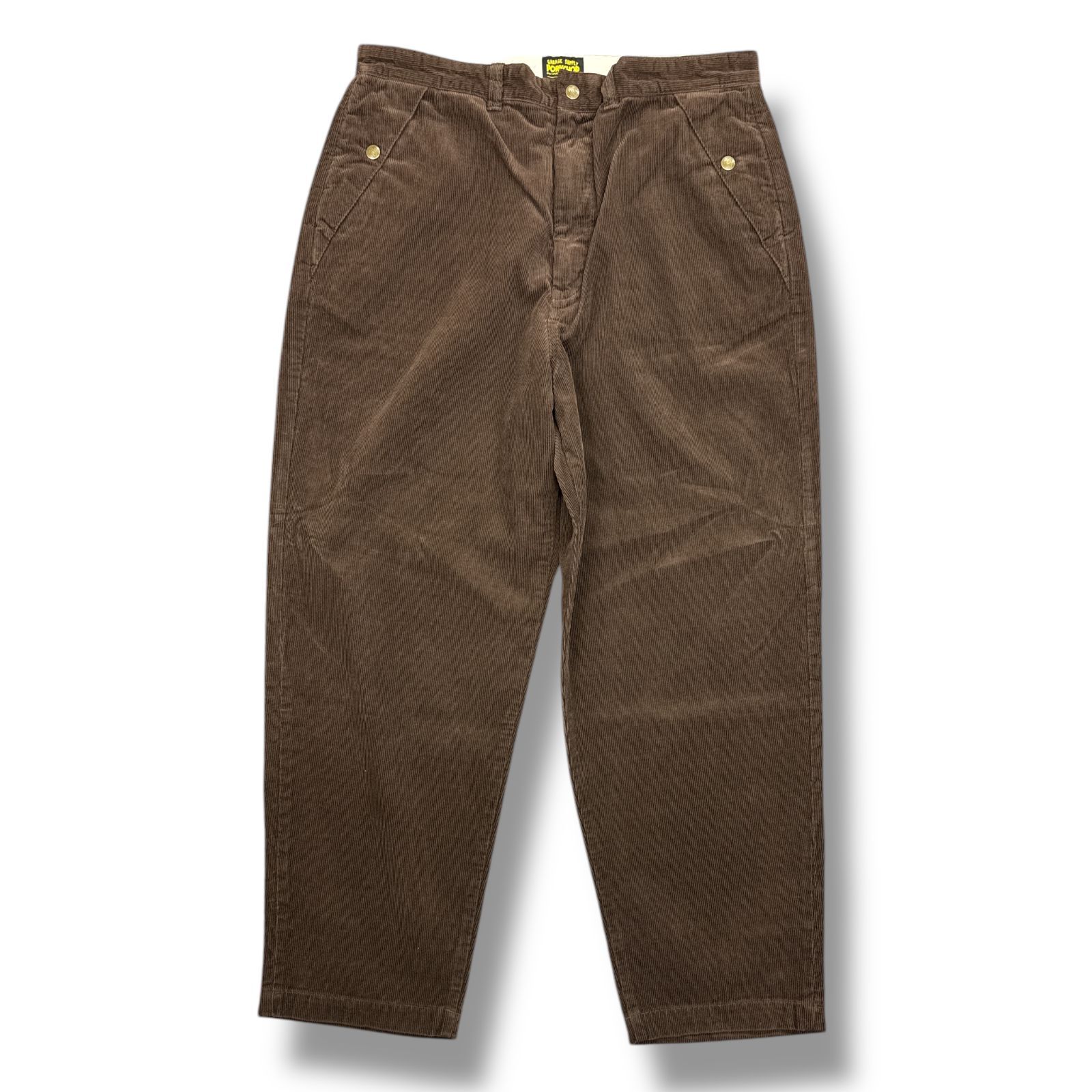 参考上代22500円 未使用品 PORKCHOP GARAGE SUPPLY LOOSE FIT CORDUROY PANTS ルーズフィットコーデュロイパンツ ポークチョップガレージサプライ XL 86461A4