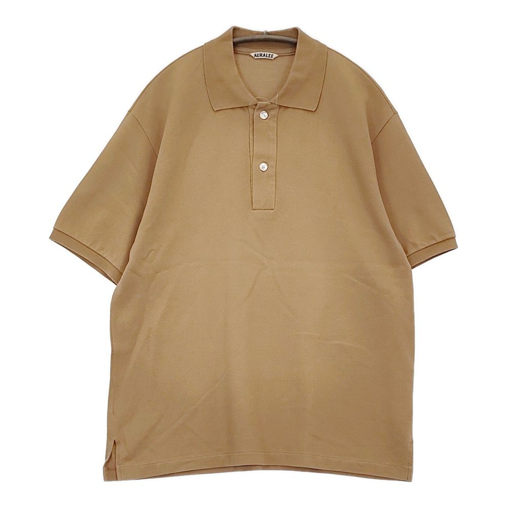 AURALEE ポロシャツ 17SS ブラック サイズ3 AURALEE オーラリー ポロシャツ ブラック サイズ3（BEAMS JAPAN