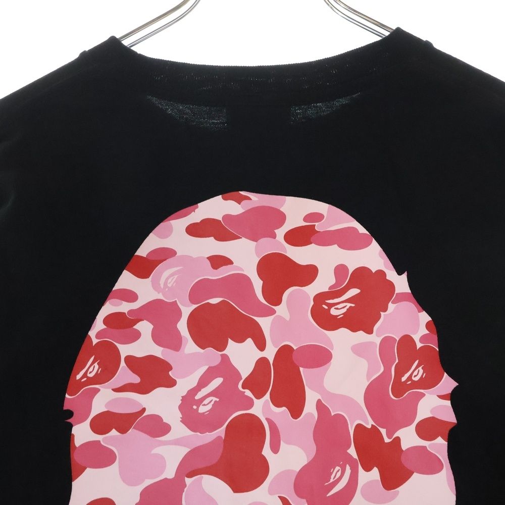 A BATHING APE ピンク M 長袖カットソー アベイシングエイプ A BATHING APE 美品 Tシャツ カットソー