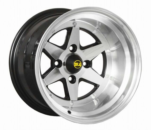 [コーリン]旧車 復刻版 ロンシャン XR4/LONGCHAMP XR-4ホイール 15インチ［-40_1510_114.3-4H_ブラックポリッシュ］(2本セット)
