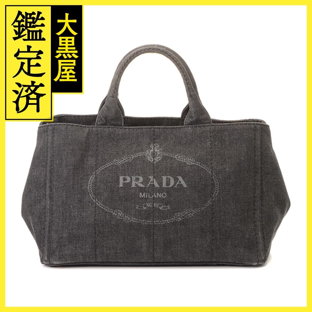 2022人気No.1の PRADA カナパ デニム グレー | www.auto-craft.jp