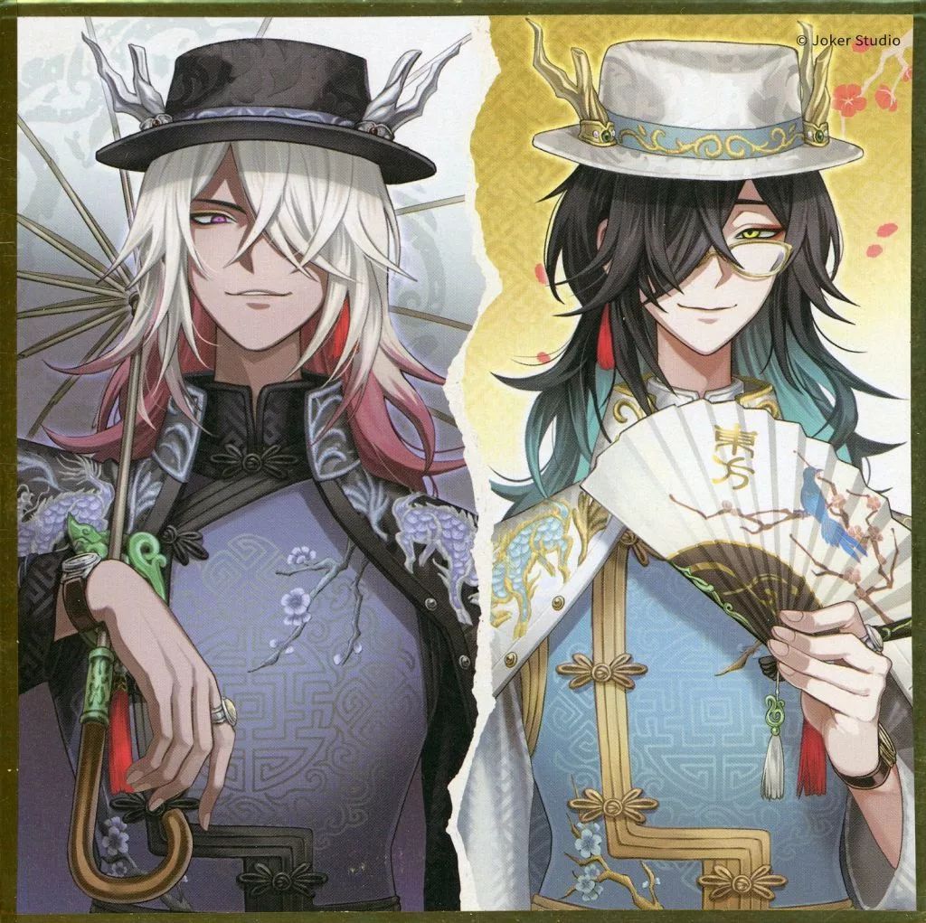 中古】紙製品 [単品] 白黒無常 麒麟商人限定記念色紙 「IdentityV 第五