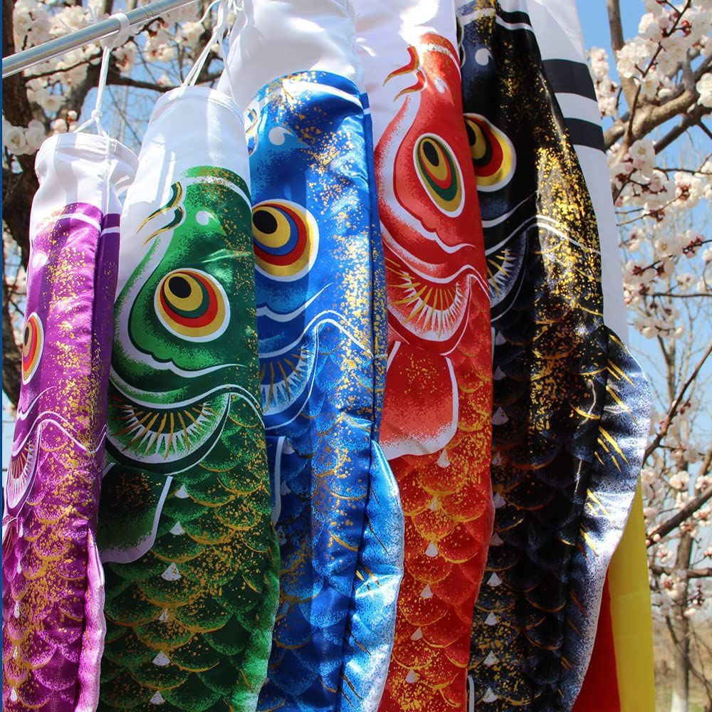 新着商品】OKBABY こいのぼり 鯉のぼり 鯉4匹 8点セット ベランダ ミニ