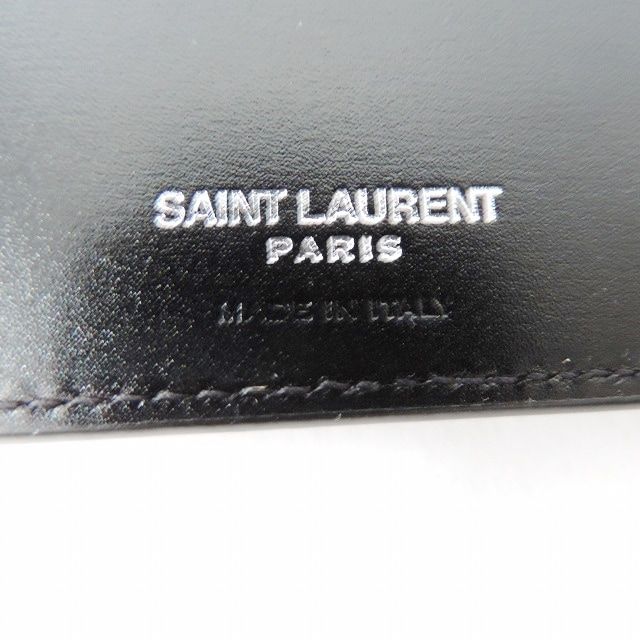 SAINT LAURENT PARIS(サンローランパリ) 札入れ美品 - 485630 黒 マネークリップ レザー - メルカリ