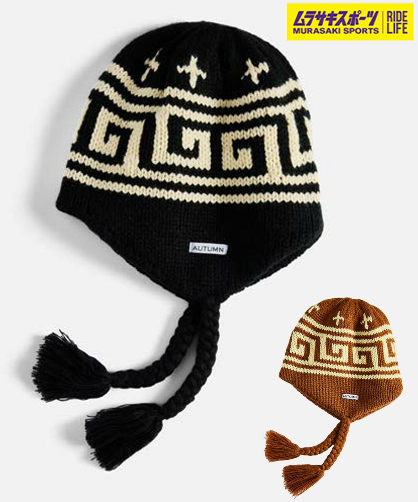 【ムラスポ公式】新品 AUTUMN オータム スノーボード ビーニー ユニセックス NISEKO EAR FLAP ムラサキスポーツ 24-25モデル LL L21