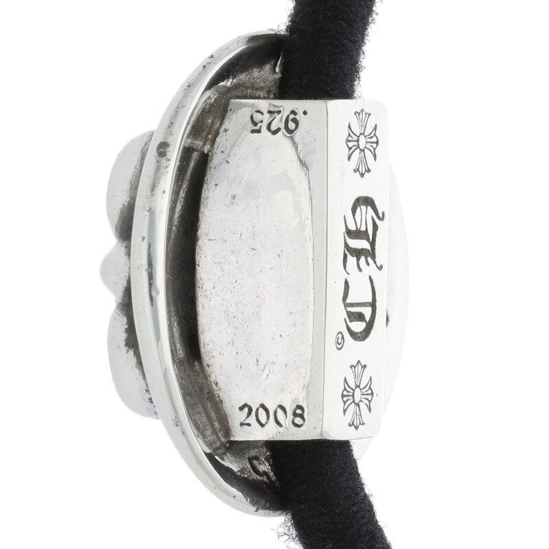 CHROME HEART クロムハーツ フレアボタンヘアゴム シルバーコンチョ