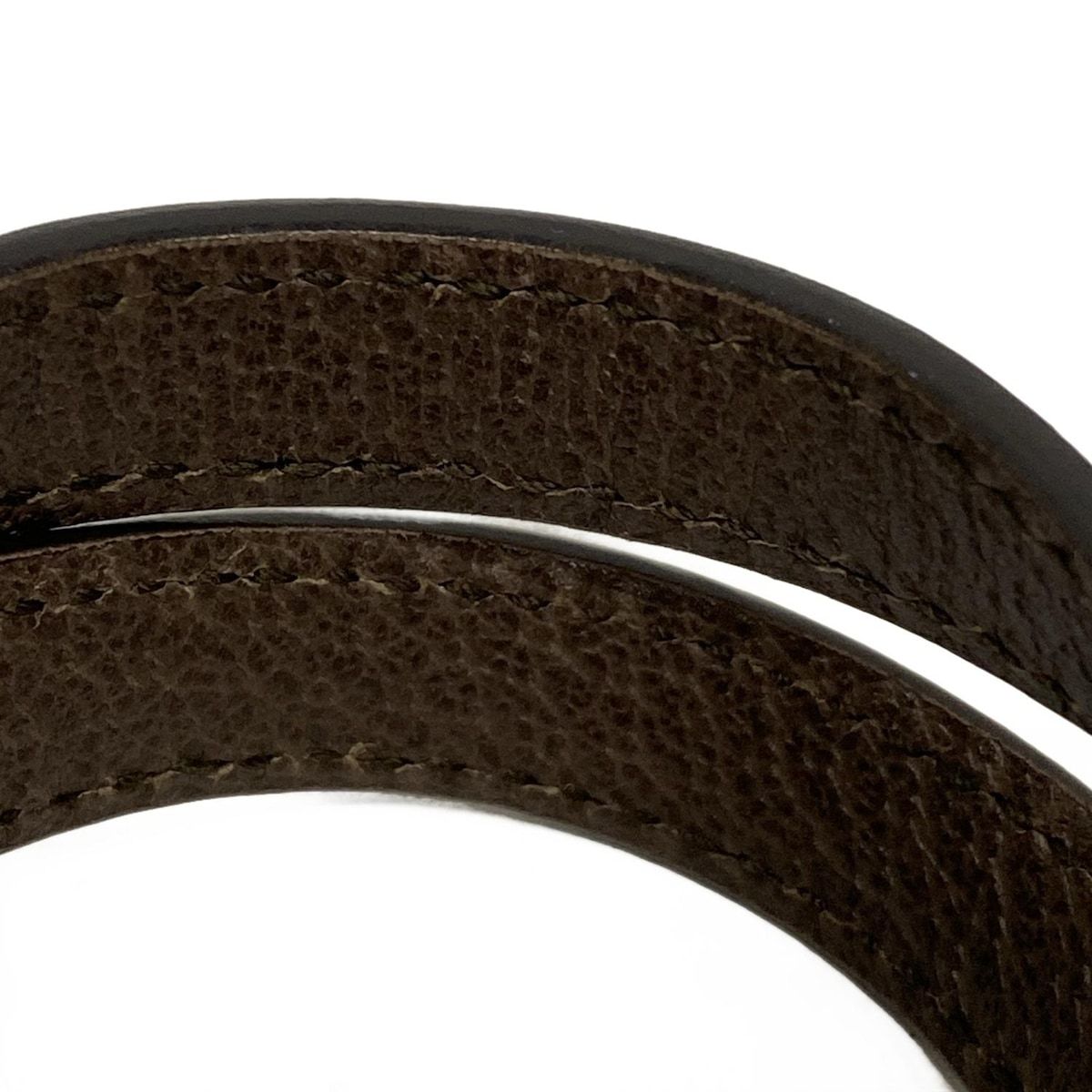 ダークブラウン×ベージュ×イエロー レザー