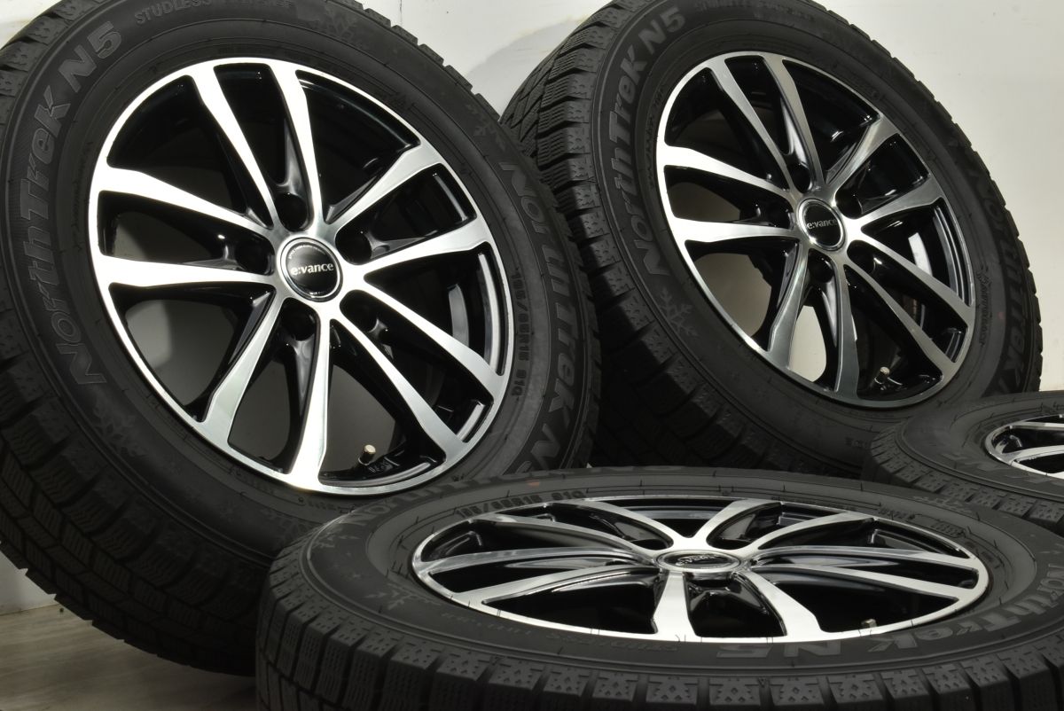 交換用に e vance 15in 6J 43 PCD114.3 ノーストレック N5 195 65R15 ノア ヴォクシー ステップワゴン セレナ アクセラ