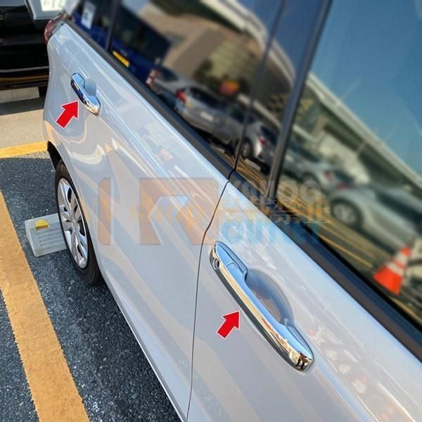 ホンダ フィット FIT GR1-8 2020年2月 ドアハンドルカバー ガーニッシュ 傷予防 ドアパネル ABS樹脂製 メッキ 鏡面 カスタム パーツ 4P 49