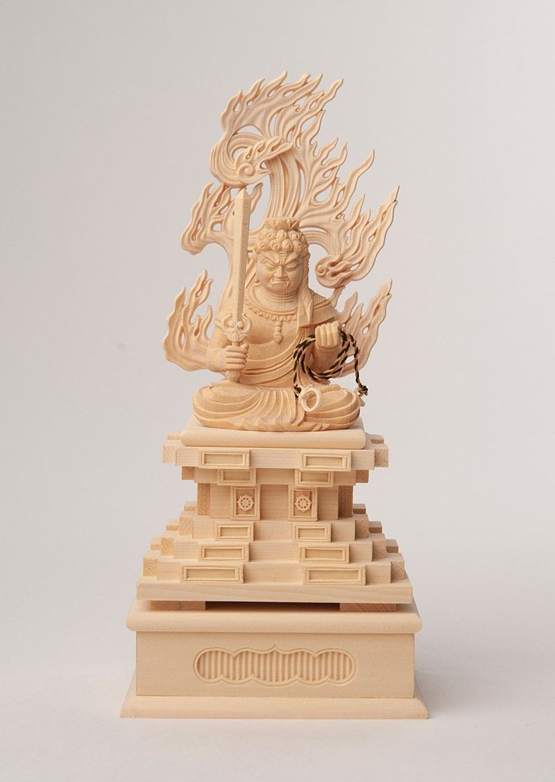 不動明王像 高さ21 cm 酉年生まれの守り本尊(守護仏)厄除け 美術品 不動明王 酉年の守護本尊 身丈2寸 古美彩色仕上げ 仏像 - メルカリ