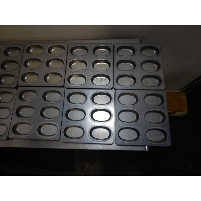 10個セット シリコン加工 オーバル 型 天板 6個 W210D220H20mm 1個W80D50深18mm 303g