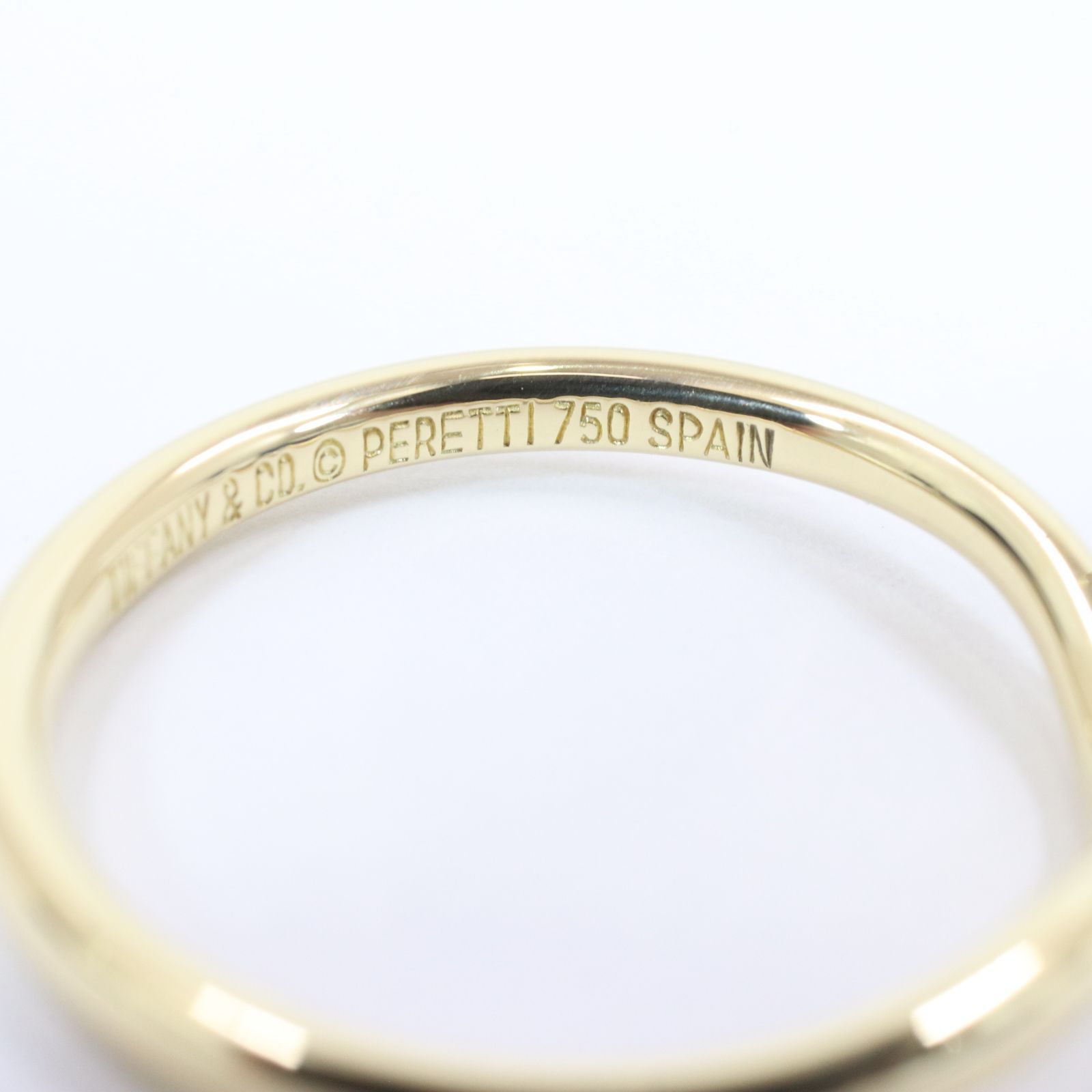 ティファニー カーブドバンド リング K18YG 13号 #53 新品仕上げ 美品  