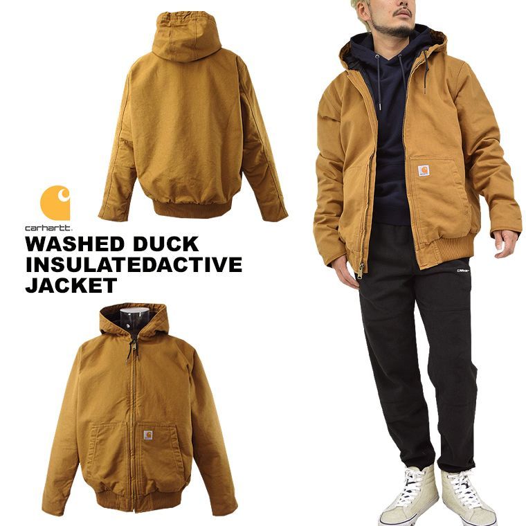 carhartt ウォッシュドダックインシュレイティッドアクティブジャケット