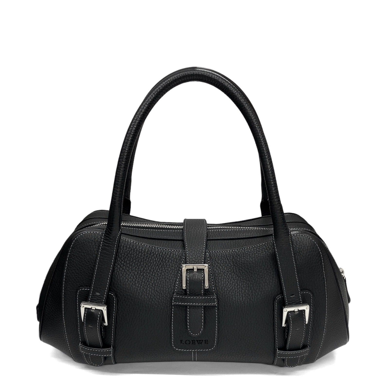 美品】LOEWE ロエベ BOLSO SENDA 4 NEGRO センダ ハンドバッグ ...