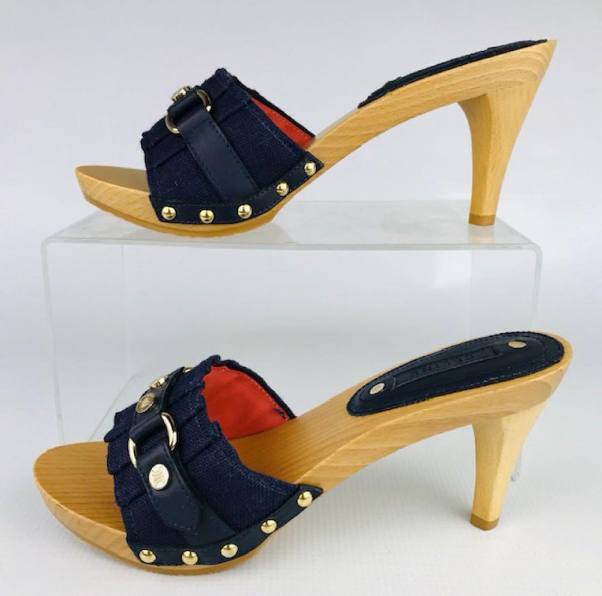 新品未使用☆ CELINE・セリーヌレディース キャンバスレザー メタル  