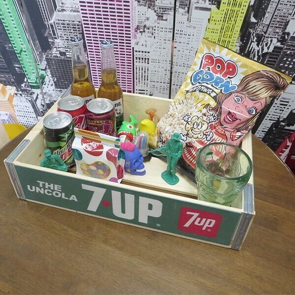 まとめ売り　⭐️ オフリカケ　　7箱セット 全3種類 7UP セブンアップ ウッドクレート 木箱 アメリカン雑貨 - メルカリ