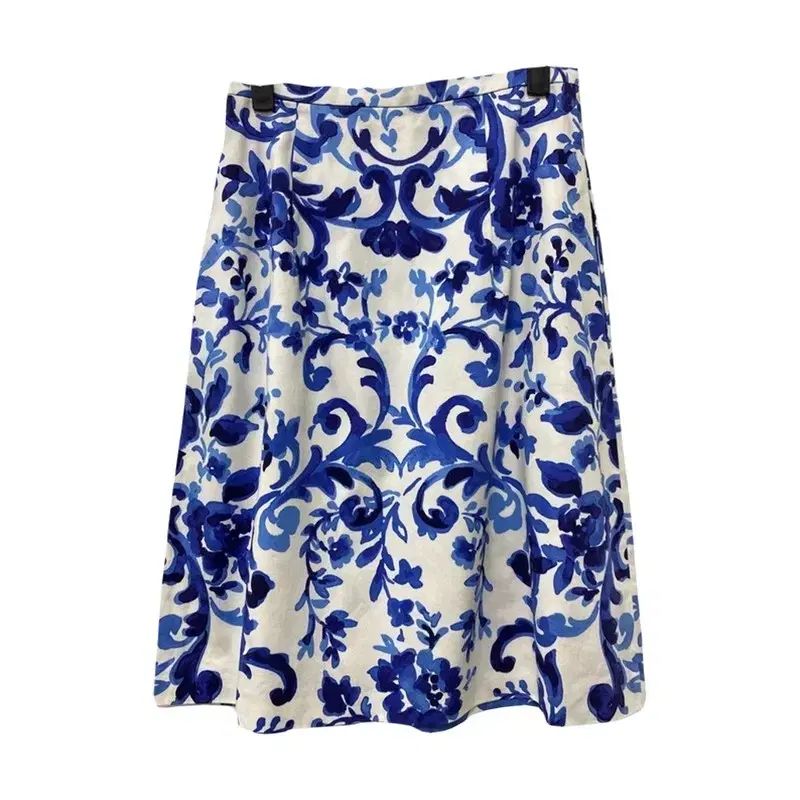 レディース 27 ー 28 マックスマーラ フラワー コットン パターン シャーリング スカート