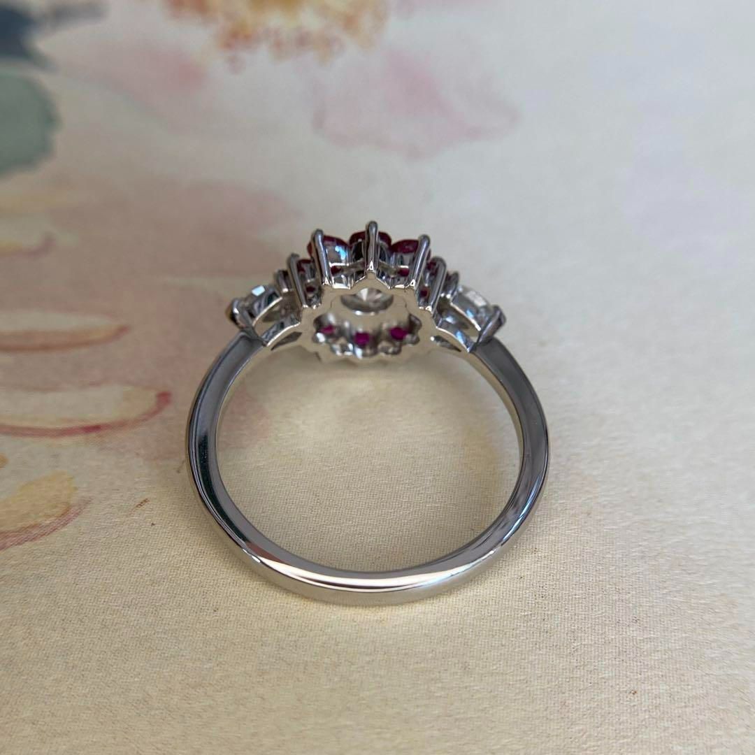 英国王室御用達 ガラード（Garrard）ルビー＆ダイヤモンド・クラスター