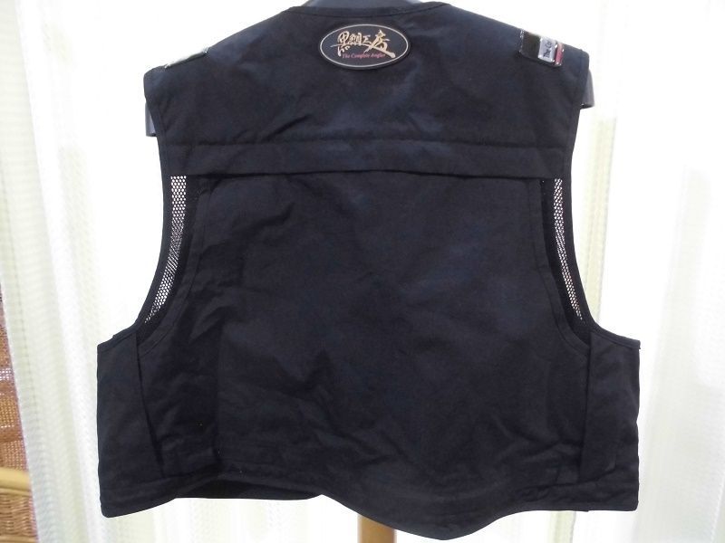 黒鯛工房 アスリートベスト MV-3 ブラック L フィッシングベスト 黒鯛