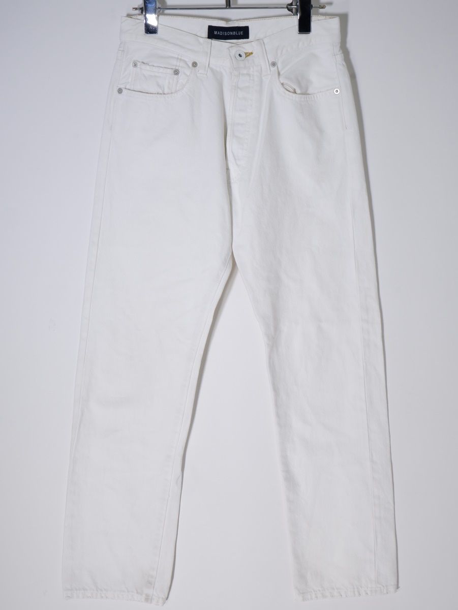 マディソンブルー　ホワイトデニム　サイズ2 MADISONBLUE/マディソンブルー】CUTOFF SHORT WHITE デニム