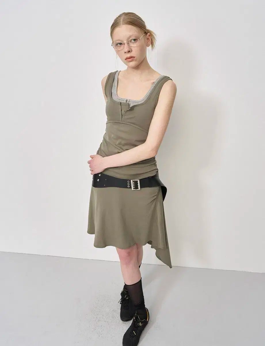 LCDC ビスチェ ディテール ジャージ ドレス