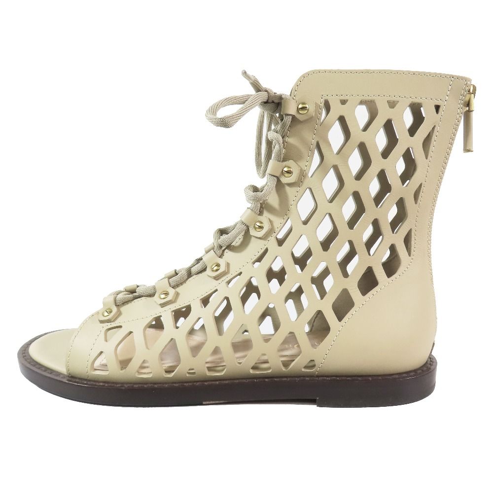 Dior レースアップメッシュブーツ size 37ハーフ 未使用 Christian Dior クリスチャンディオール Dトラップ