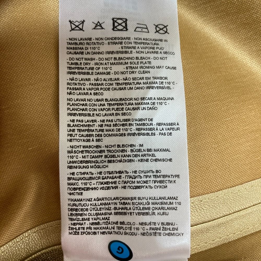 美品 ARMANI EXCHANGE アルマーニエクスチェンジ ショートスリーブ プルオーバー ブラウス カットソー M ゴールド レディース 古着 中古 ARMANI EXCHANGE - 美品 ARMANI EXCHANGE アルマーニ