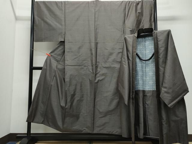 平和屋着物●男性 本場大島紬 アンサンブル 吉祥文 正絹 CAAX1114vf