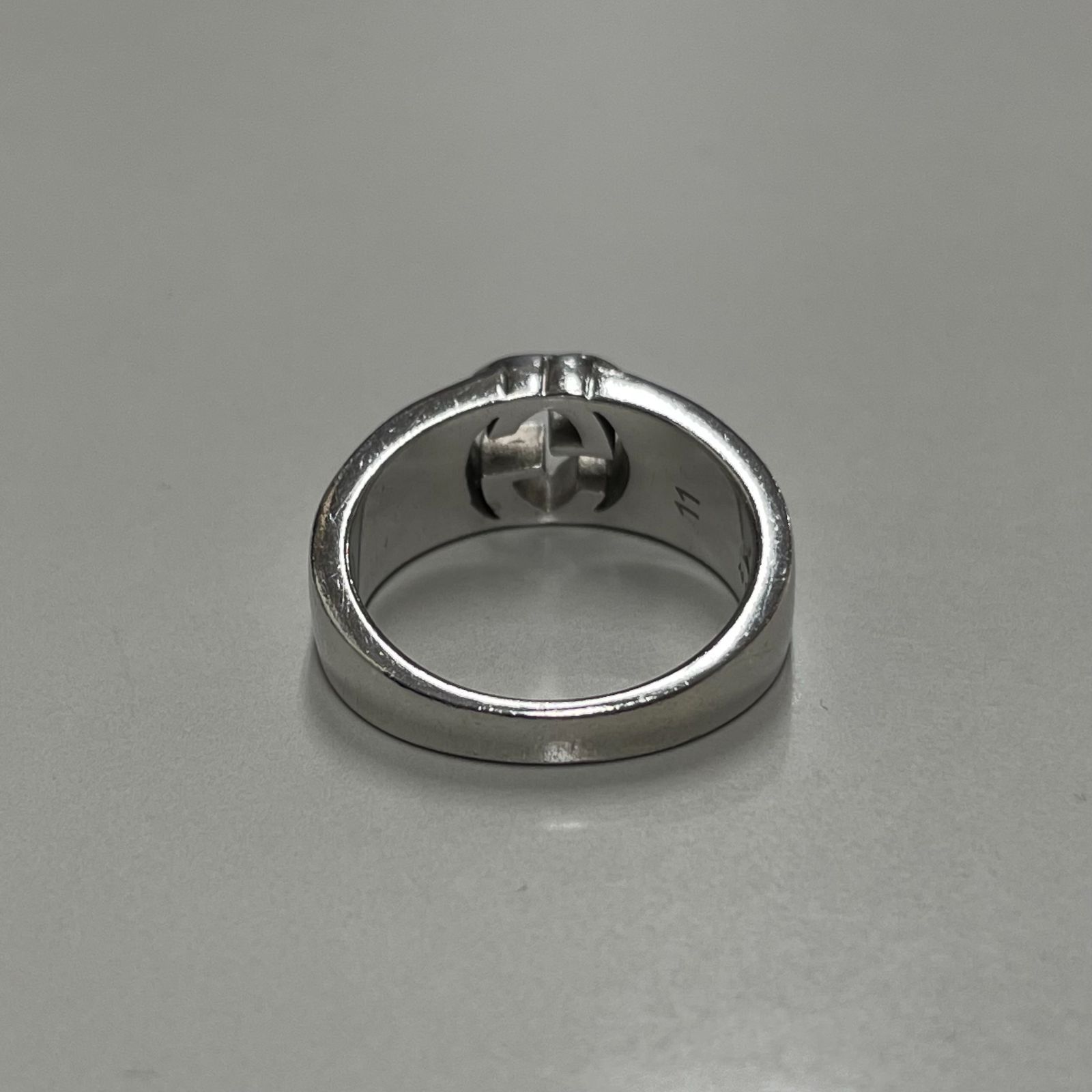 GUCCIリング R093 GUCCI グッチ リンクトゥラブ リング 指輪 K18WG 19号 ご