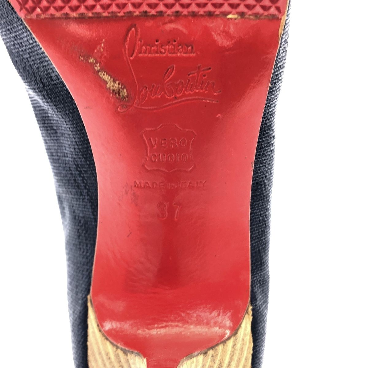 クリスチャンルブタン　37 Christian Louboutin オープントゥ 49912_3.jpg