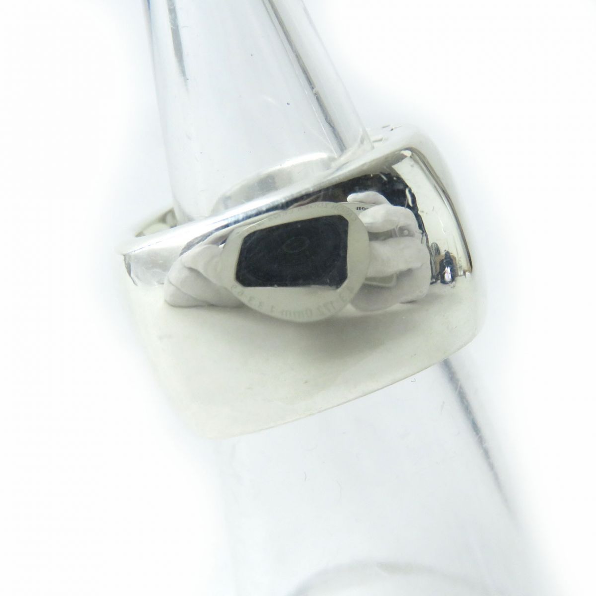 極美品　CHANELシャネル　スクエアリング 指輪  刻印あり　シルバー925りりのシャネルCHANEL