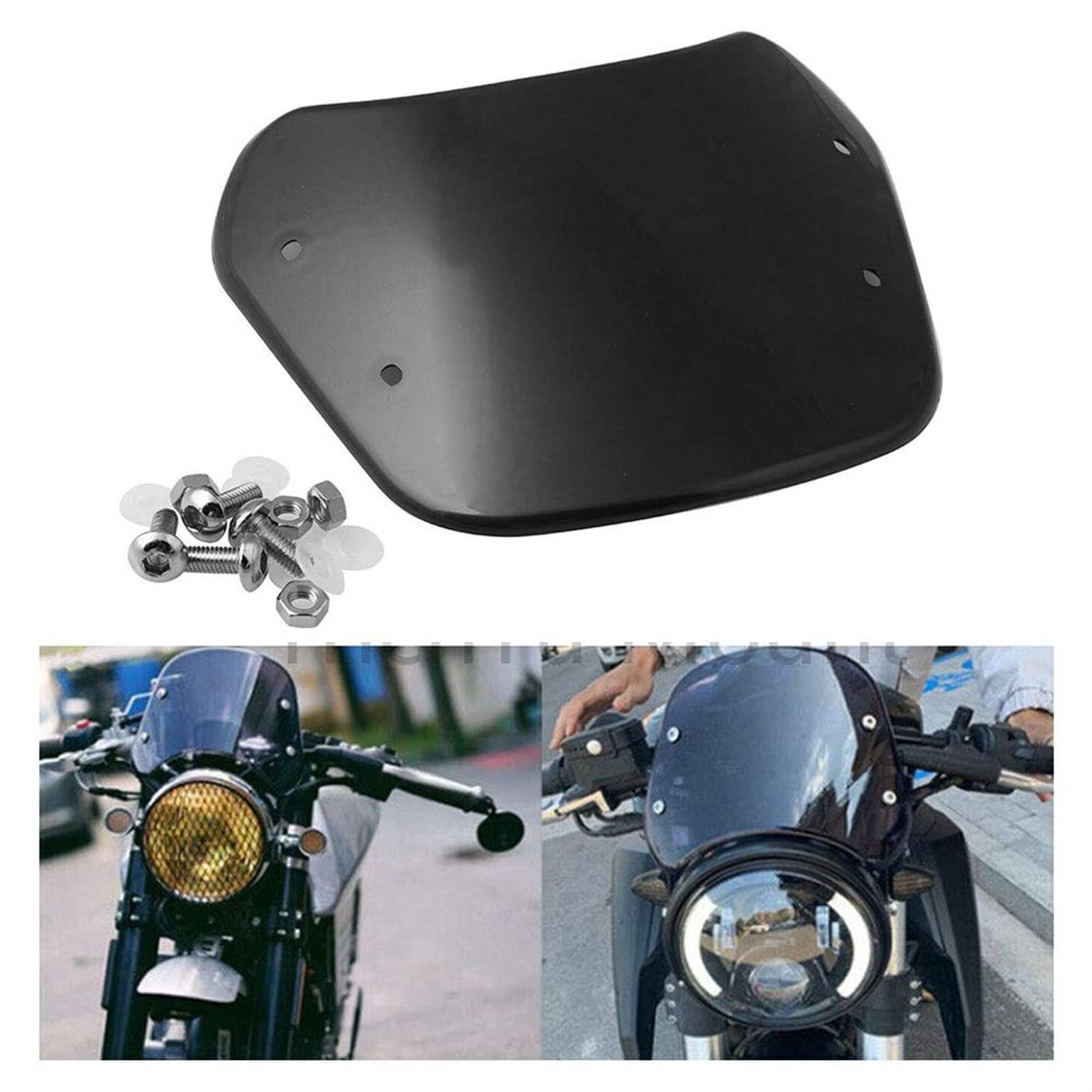 正規 TRIUMPH バイクシールド 装着イメージ写真有 透明プラスチック セキュリティ・セーフティ