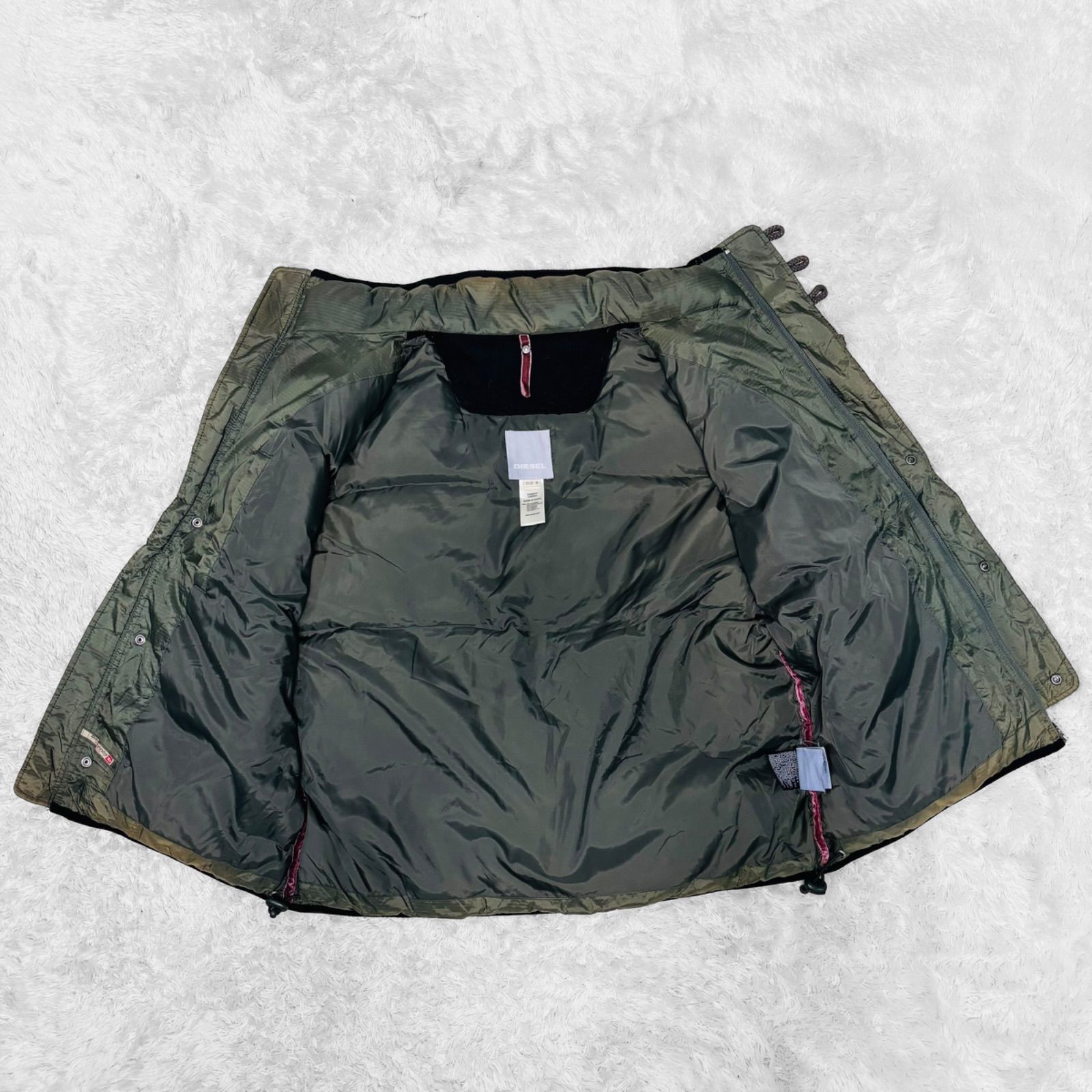 00s y2k DIESEL ダウンベスト DIESEL - 00s diesel gimmick cyber down vest y2kの通販 by