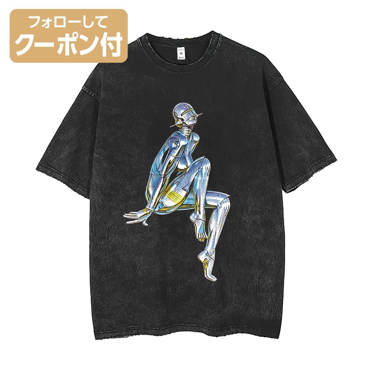 空山基 Tシャツ ロボットレディ グラフィックTシャツ TEE 08a
