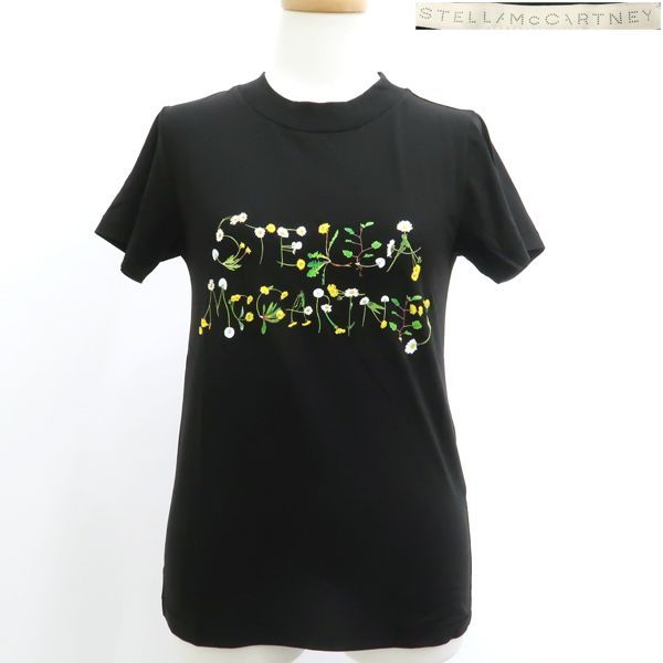 ステラマッカートニー ブラック ロゴプリント Tシャツ 新品 未使用 タグ付