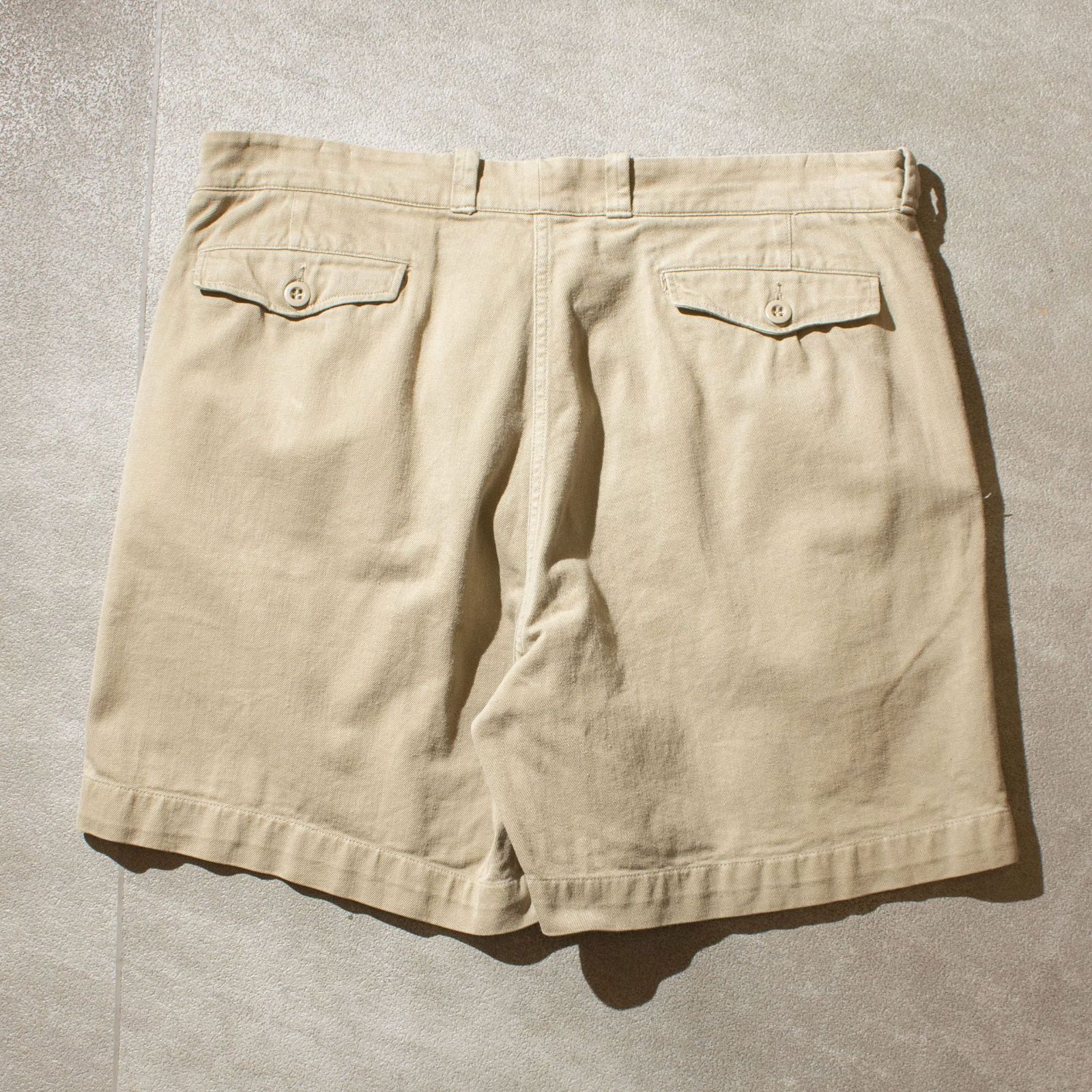 パンツ FRENCH ARMY M52 2TUCK CHINO SHORTS NEW 1960s DEADSTOCK C.I.C. DERVAL FRENCH ARMY MILITARY CHINO