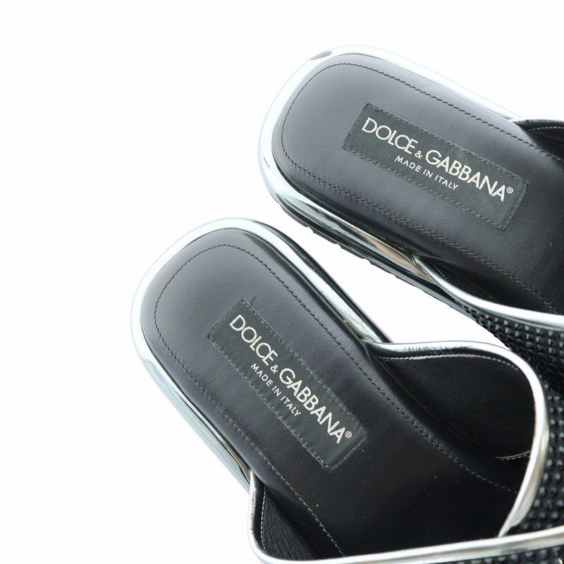 DOLCE&GABBANA ロゴ フラットサンダル ドルチェ&ガッバーナ ドルガバ DOLCE&GABBANA サンダル フラット