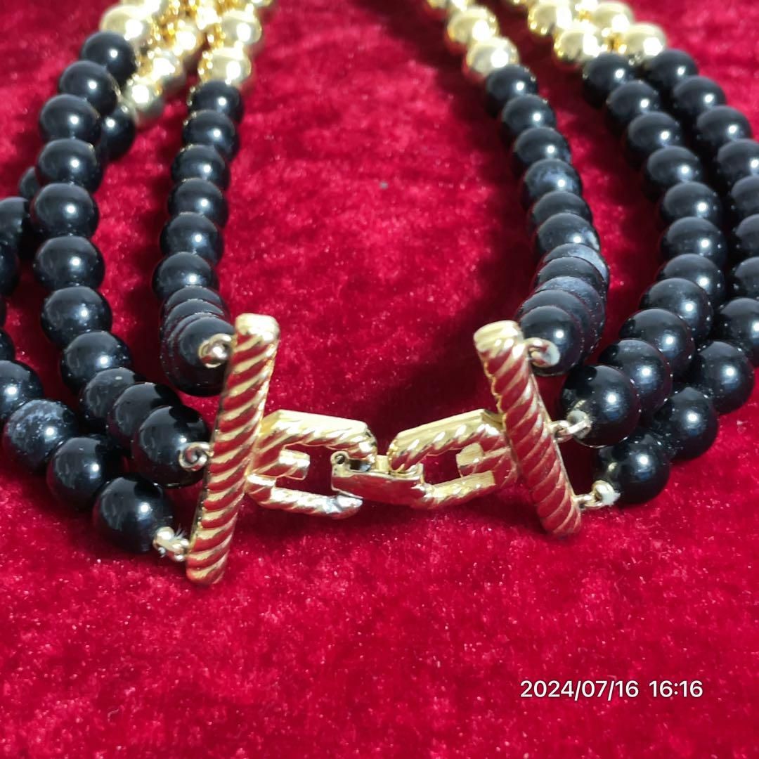 希少 vintage GIVENCHY ジバンシー ジバンシィ バイカラー チョーカー 