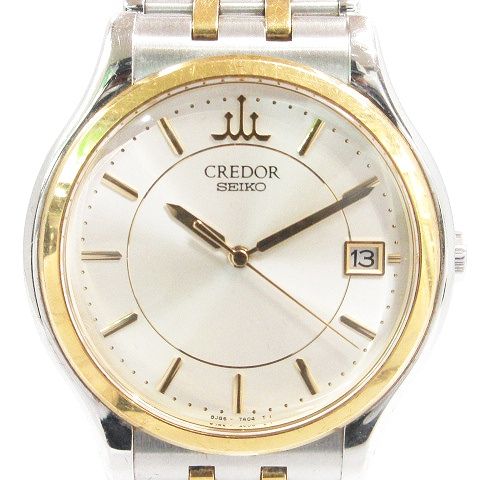 セイコー SEIKO クレドール CREDOR 腕時計 アナログ デイト クォーツ 3 