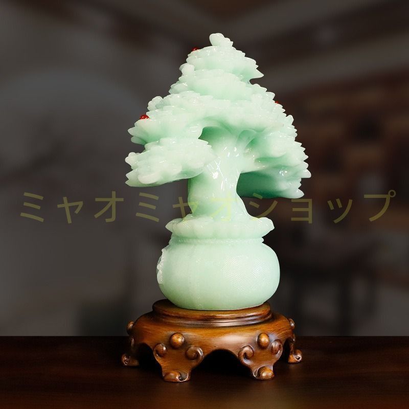 金のなる木 招財樹 富 繁栄 樹脂素材 感 運 開運 商売繁盛 ブルー ミントブルー オブジェ 置物 インテリア 玄関 リビング 風水縁起物 贈り物 プレゼント 財運 招財 金運