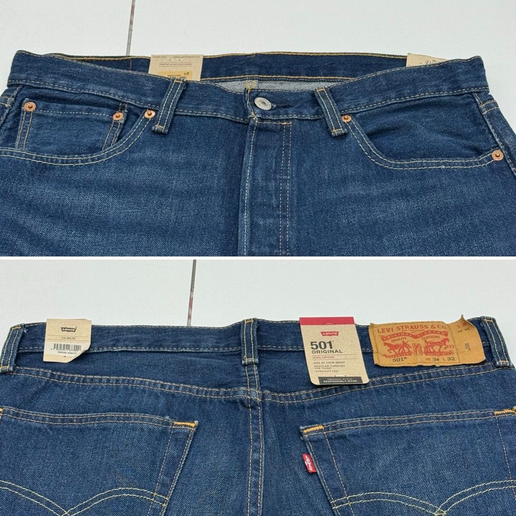 タグ付き未使用 Levi's 501 ORIGINAL STRAIGHT デニム W34 L32